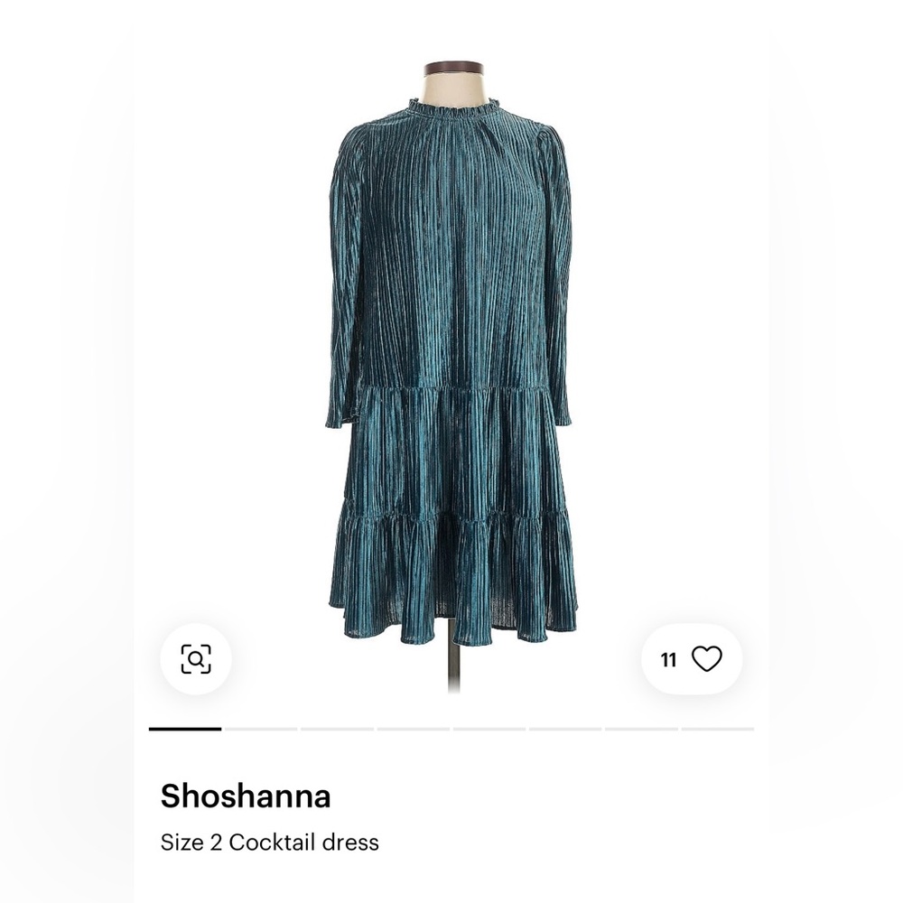 Shoshanna Teal Cocktail Dress size 2